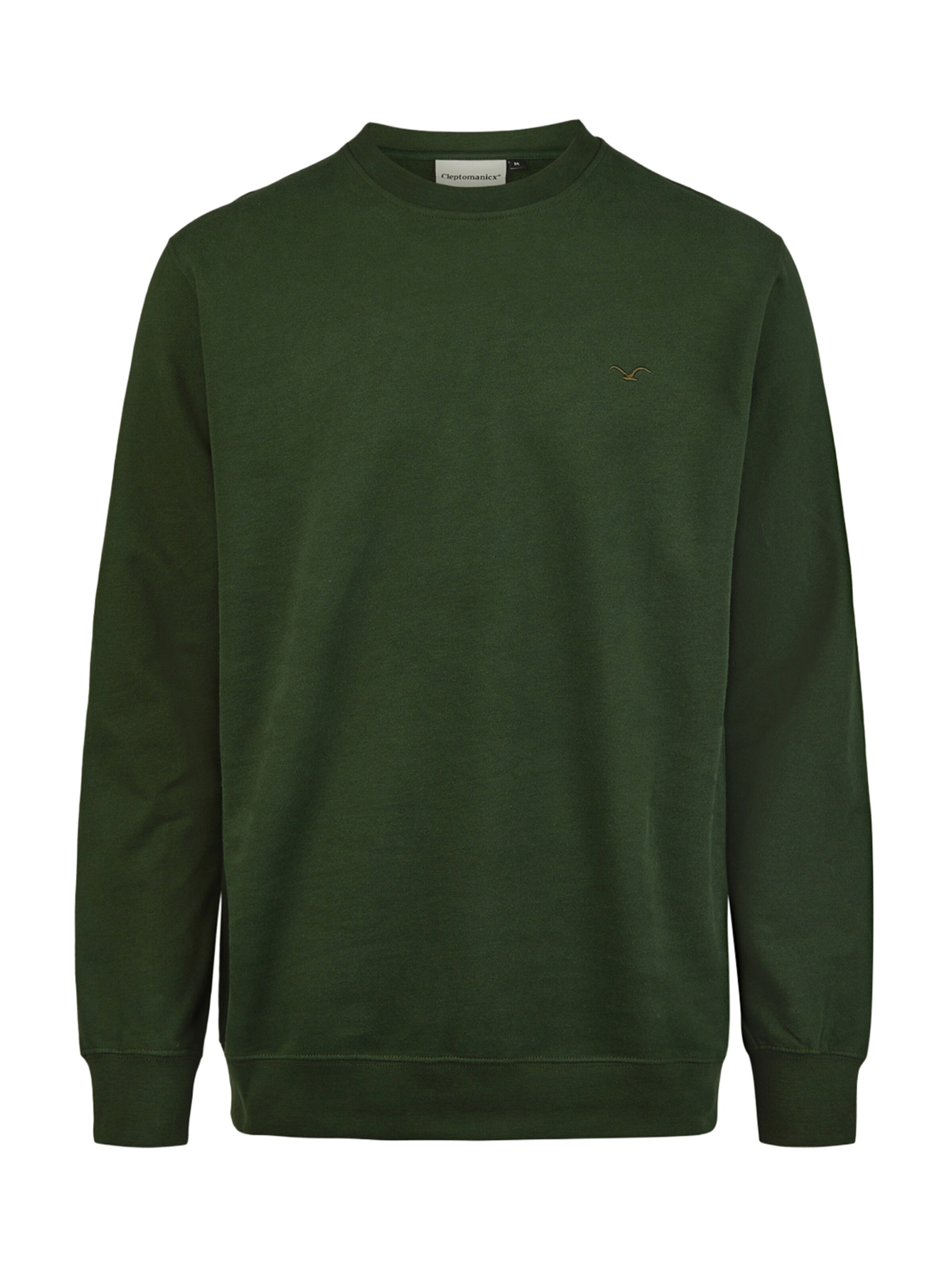 Cleptomanicx Sweatshirt 'Ligull' in Grün: Vorderseite