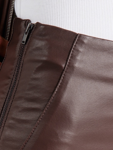 Skinny Leggings 'OBJBelle' OBJECT en marron