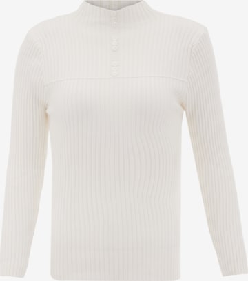 Sidona - Pullover em branco: frente