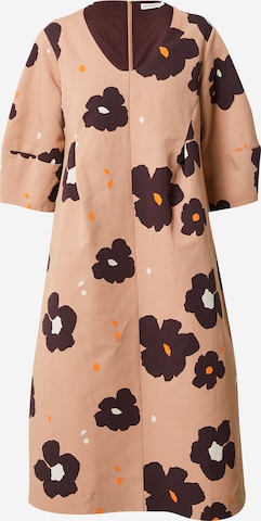 Marimekko Kleid 'Margit Lennokki' in Beige: predná strana