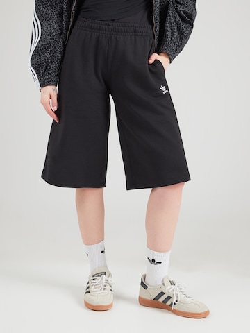 ADIDAS ORIGINALS Широка кройка Панталон 'ESS' в черно: отпред