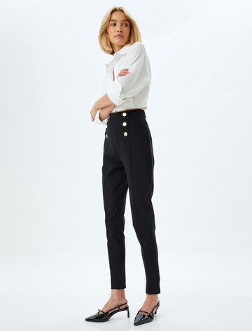 Koton Tapered Trousers in Black