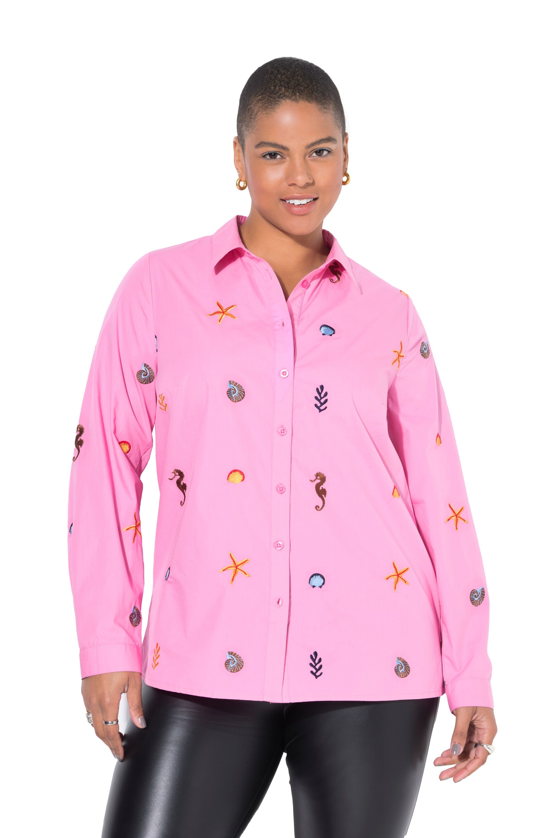 Studio Untold Blouse in Pink: front