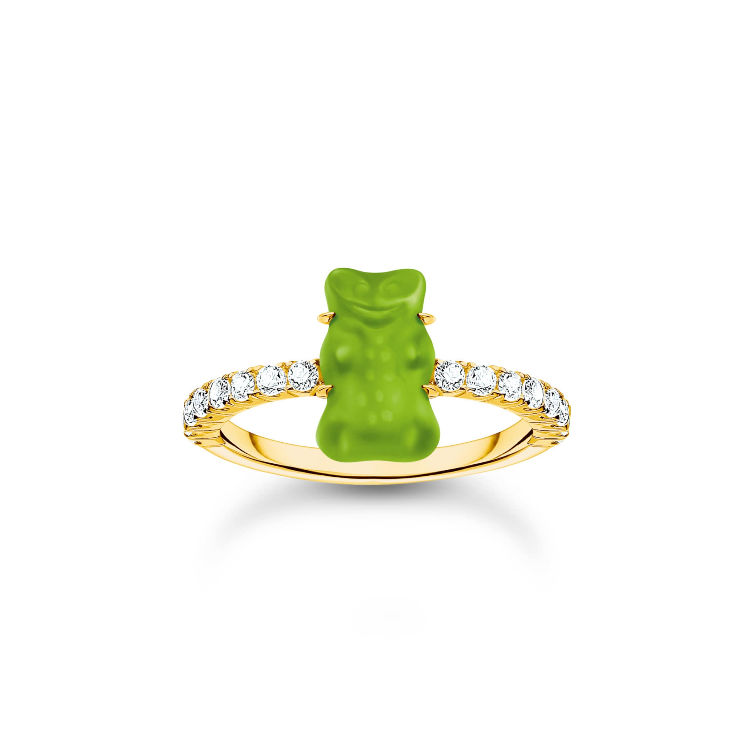 Thomas Sabo Ring 'Goldbär' in Gold: Vorderseite