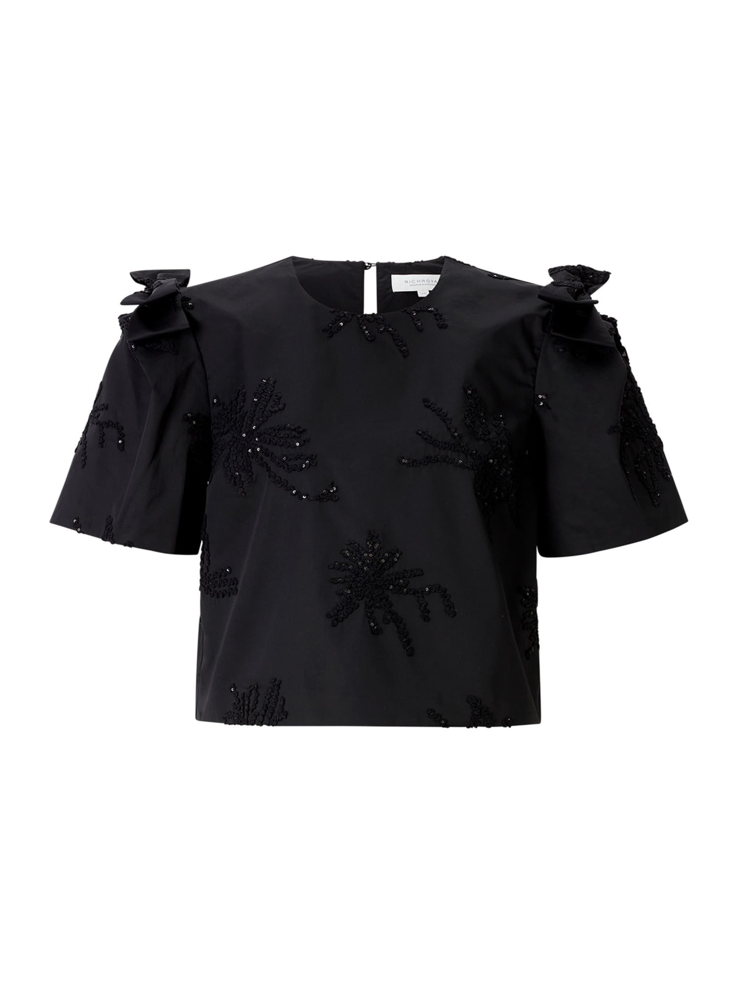 Rich & RoyalBluza - crna boja: prednji dio