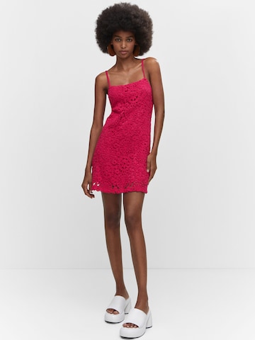 MANGO Knitted dress 'Dalias' in Pink