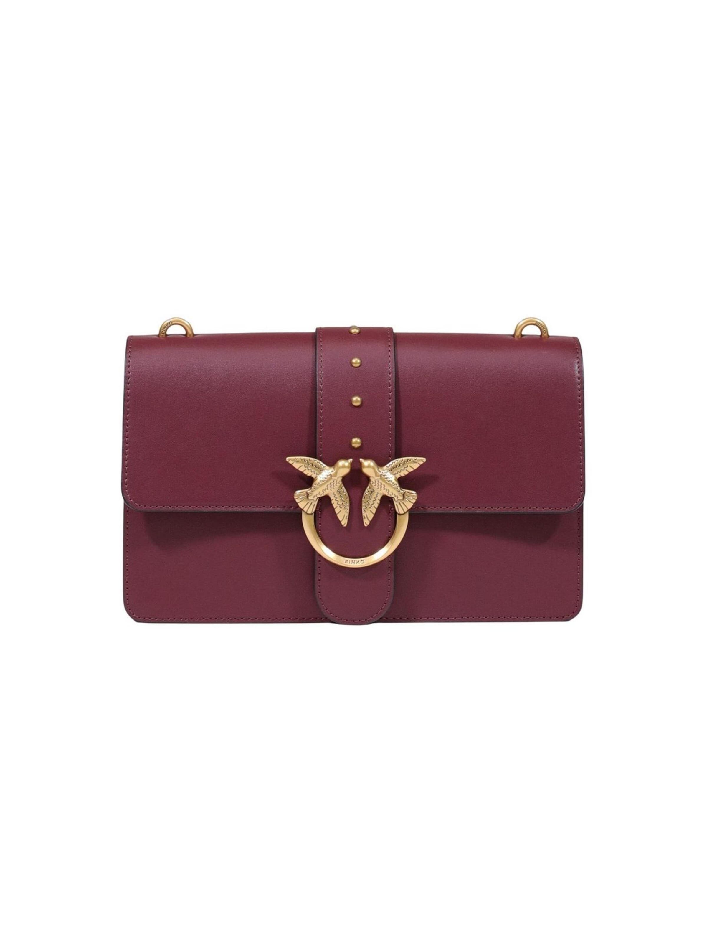 PINKO - Bolso de hombro 'LOVE ONE CLASSIC ST. CL VITELL 105857 A0F1' en rojo