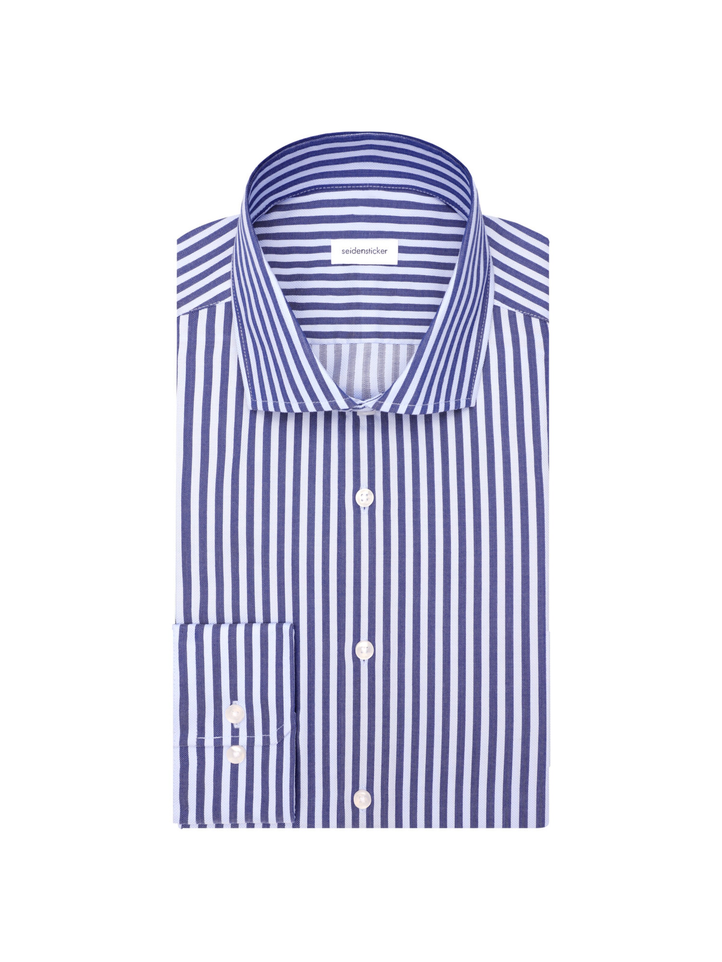 SEIDENSTICKER Regular fit Zakelijk overhemd 'Schwarze Rose' in Blauw