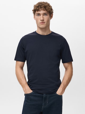 MANGO MAN Tričko 'CHERLO' - Modrá: predná strana