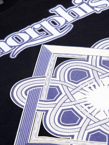 Amorphis Zip-Up Hoodie in Black