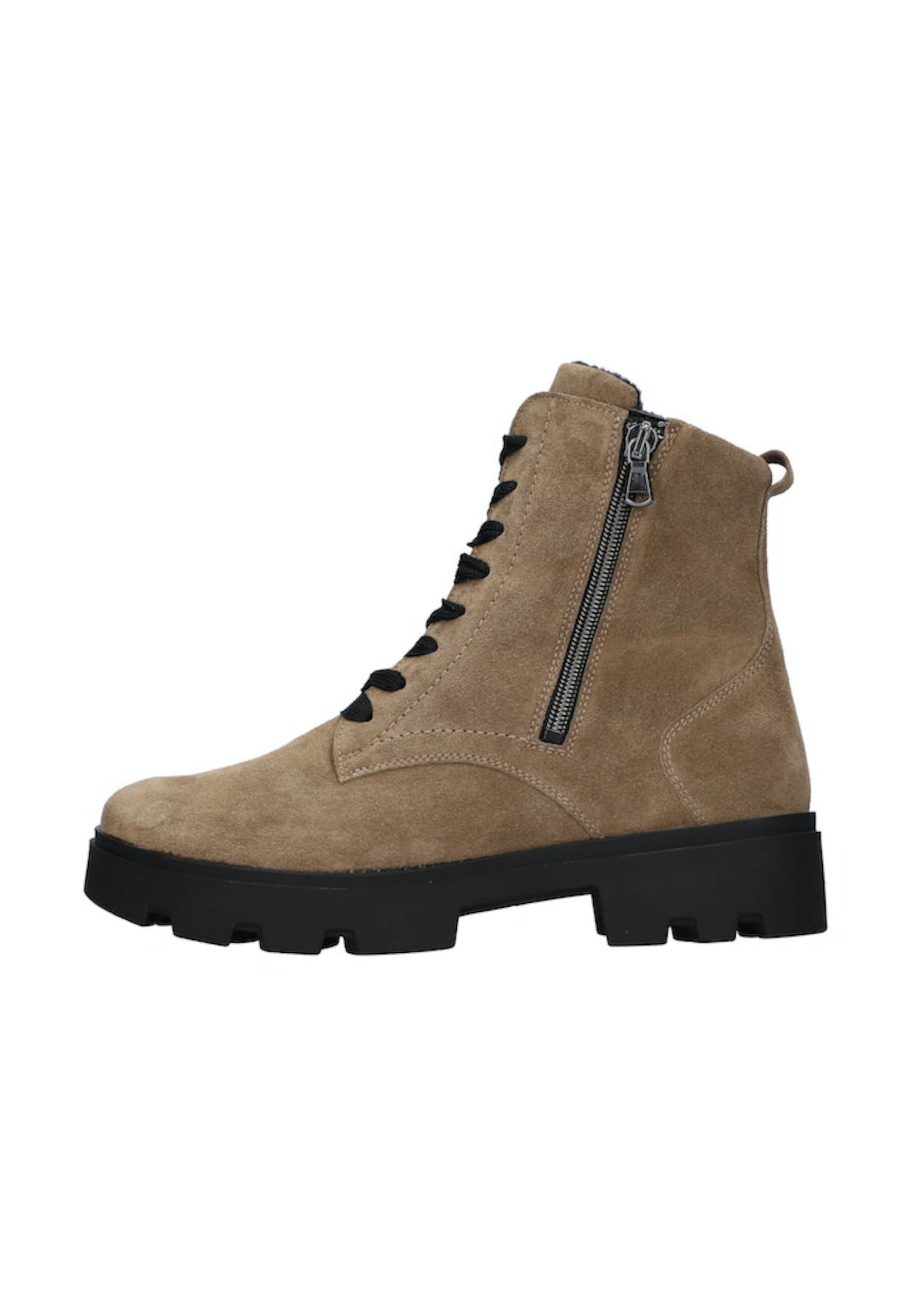 WALDLÄUFER Schnürstiefelette in Beige