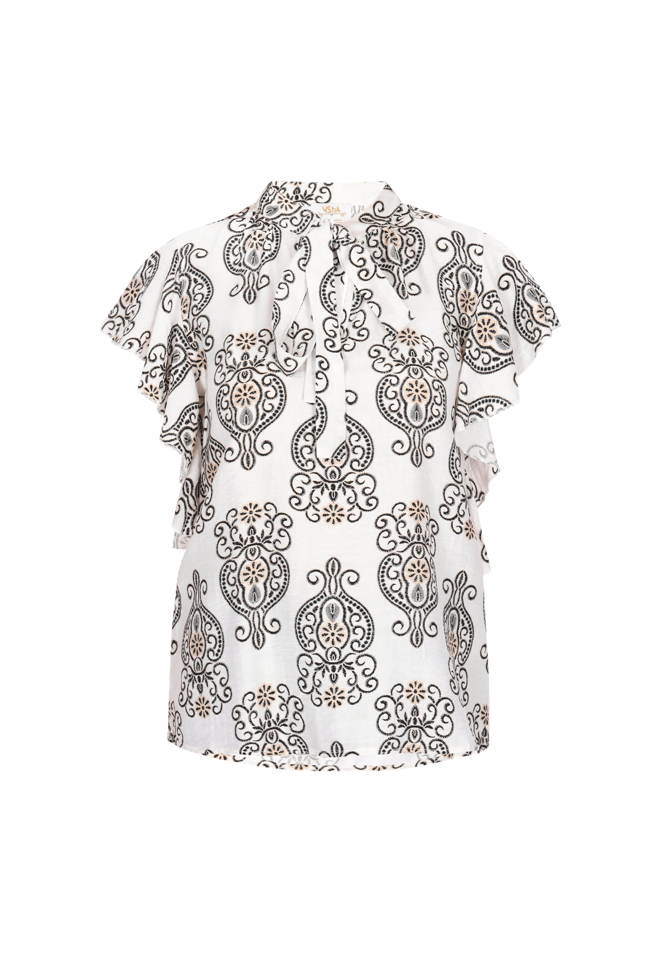 Chemisier usha FESTIVAL en noir : devant