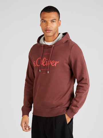 s.Oliver - Sweatshirt em castanho: frente