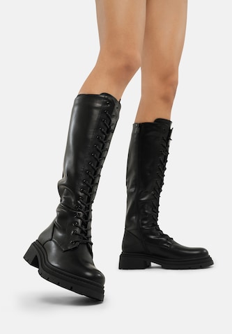 Stivale stringato di Salinyang in nero
