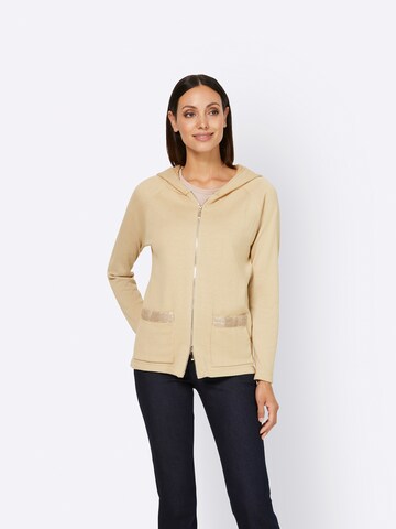 heine Cardigan i beige: forside