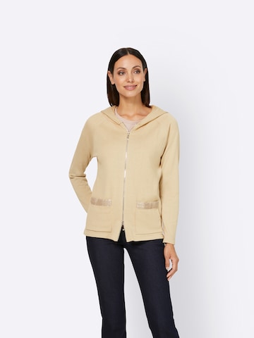 heine Strickjacke in Beige: predná strana