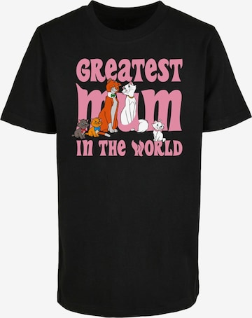 ABSOLUTE CULT Shirt 'Mother's Day - Aristocats Greatest Mum 2.0' in Black: front