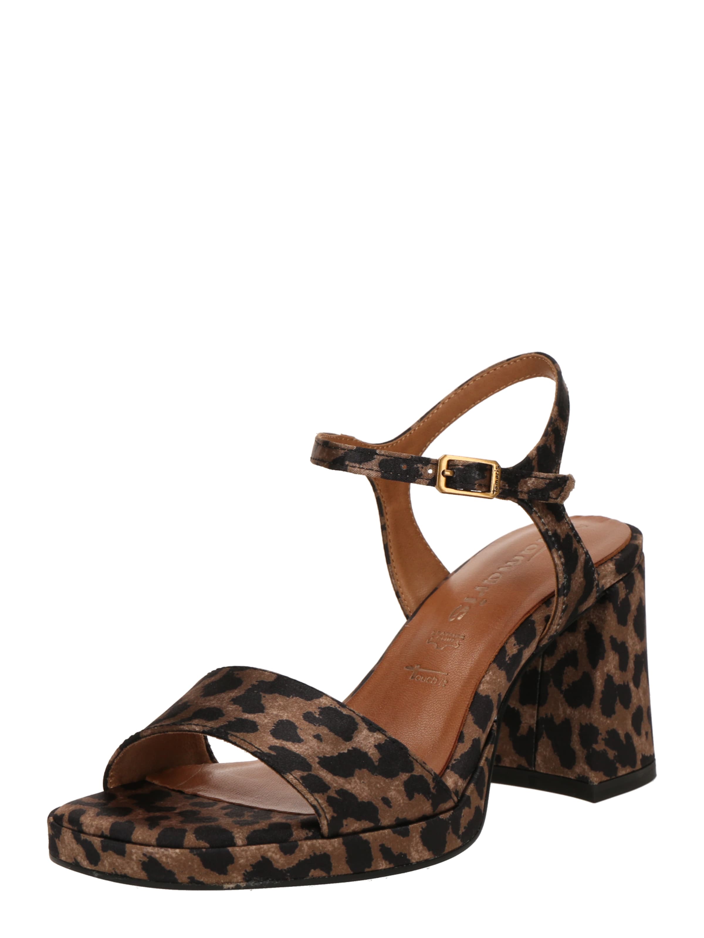 Sandales à lanières Tamaris en marron : devant