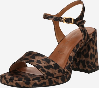 Tamaris Siksniņsandales, krāsa - brūns / melns, Preces skats