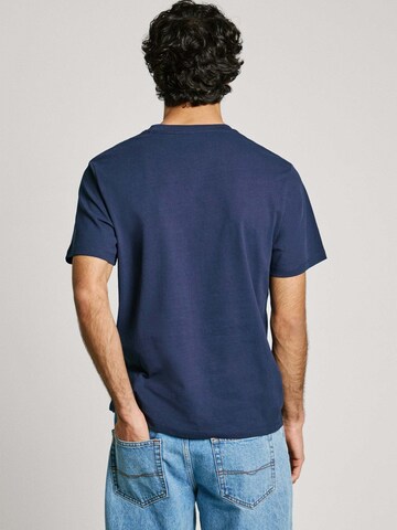 Pepe Jeans T-Shirt 'Contrast Connor' in Blau