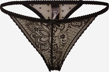 LingaDore String in Black: front