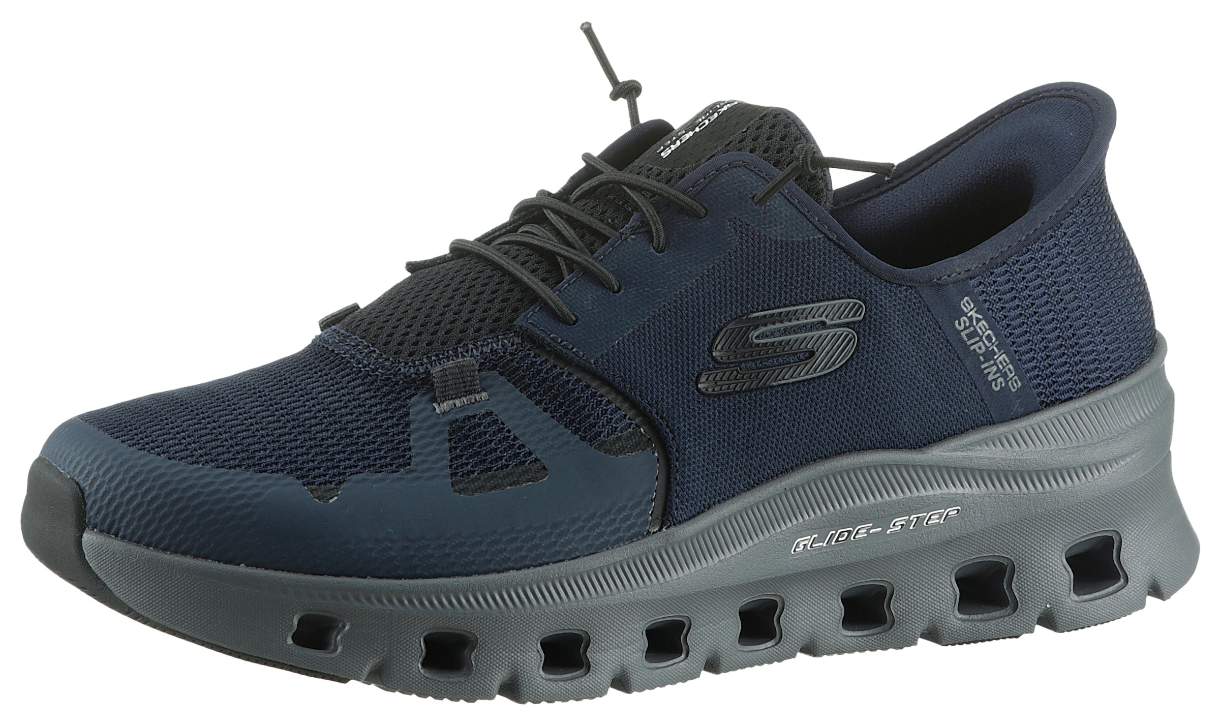SKECHERS Platform trainers in Blue: front