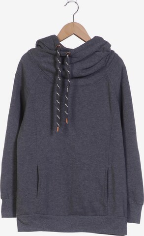 ONLY Sweatshirt & Zip-Up Hoodie in L in Grey: front