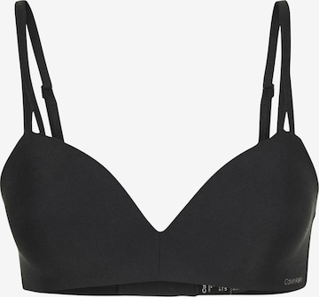 juoda Calvin Klein Underwear Marškinėliai Liemenėlė: priekis