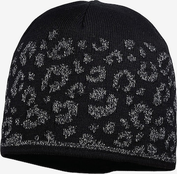 MAXIMO Beanie 'LUREX' in Black: front