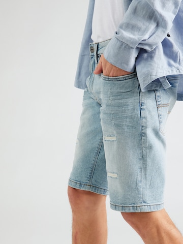 INDICODE JEANS Regular Jeans 'Kaden Holes' in Blauw