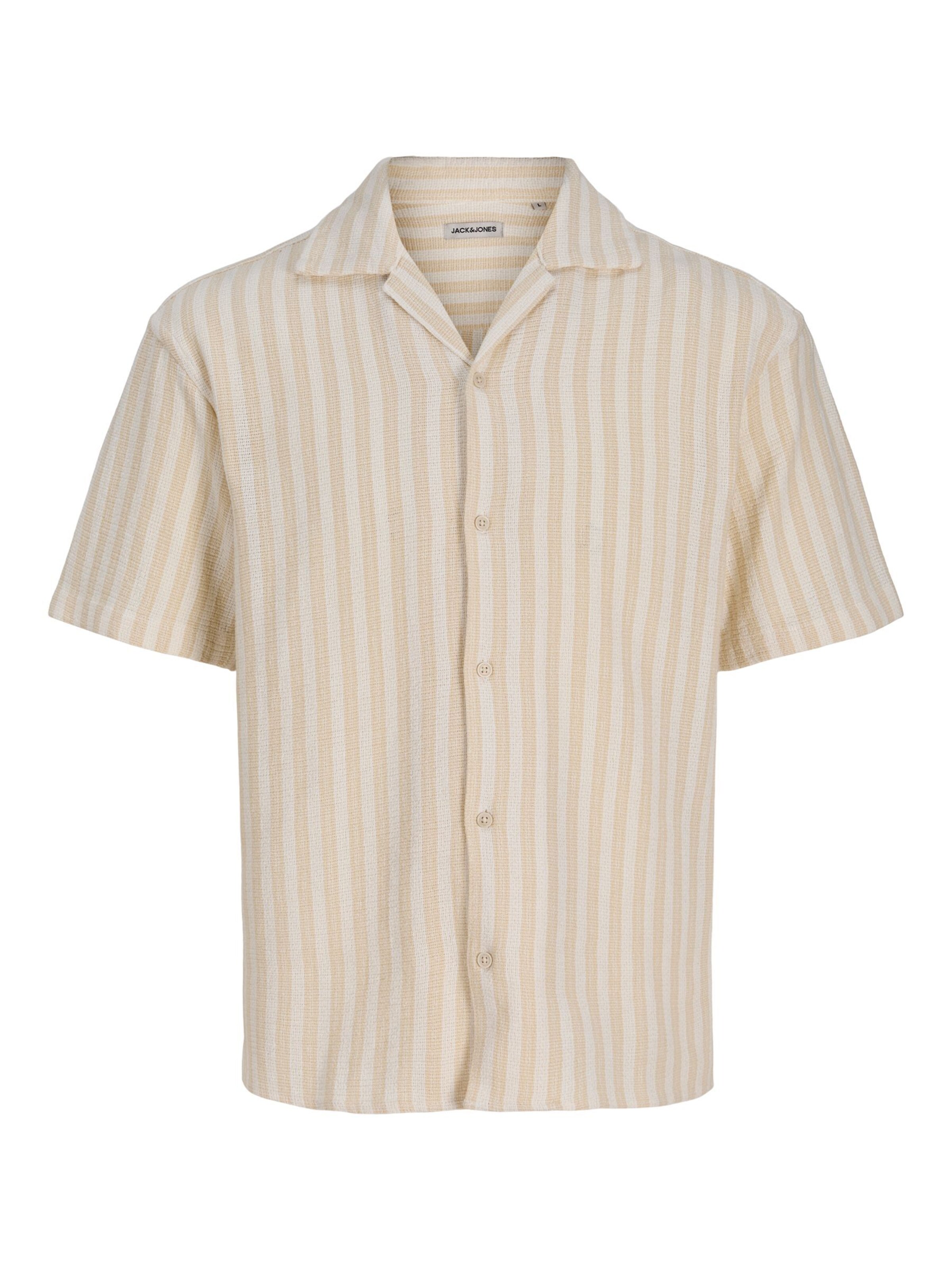 JACK & JONES Skjorte 'JWHCoba' i beige: forside