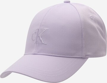Cappello da baseball di Calvin Klein Jeans in lilla: frontale