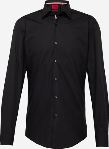 juoda HUGO Priglundantis modelis Marškiniai 'Koey': priekis