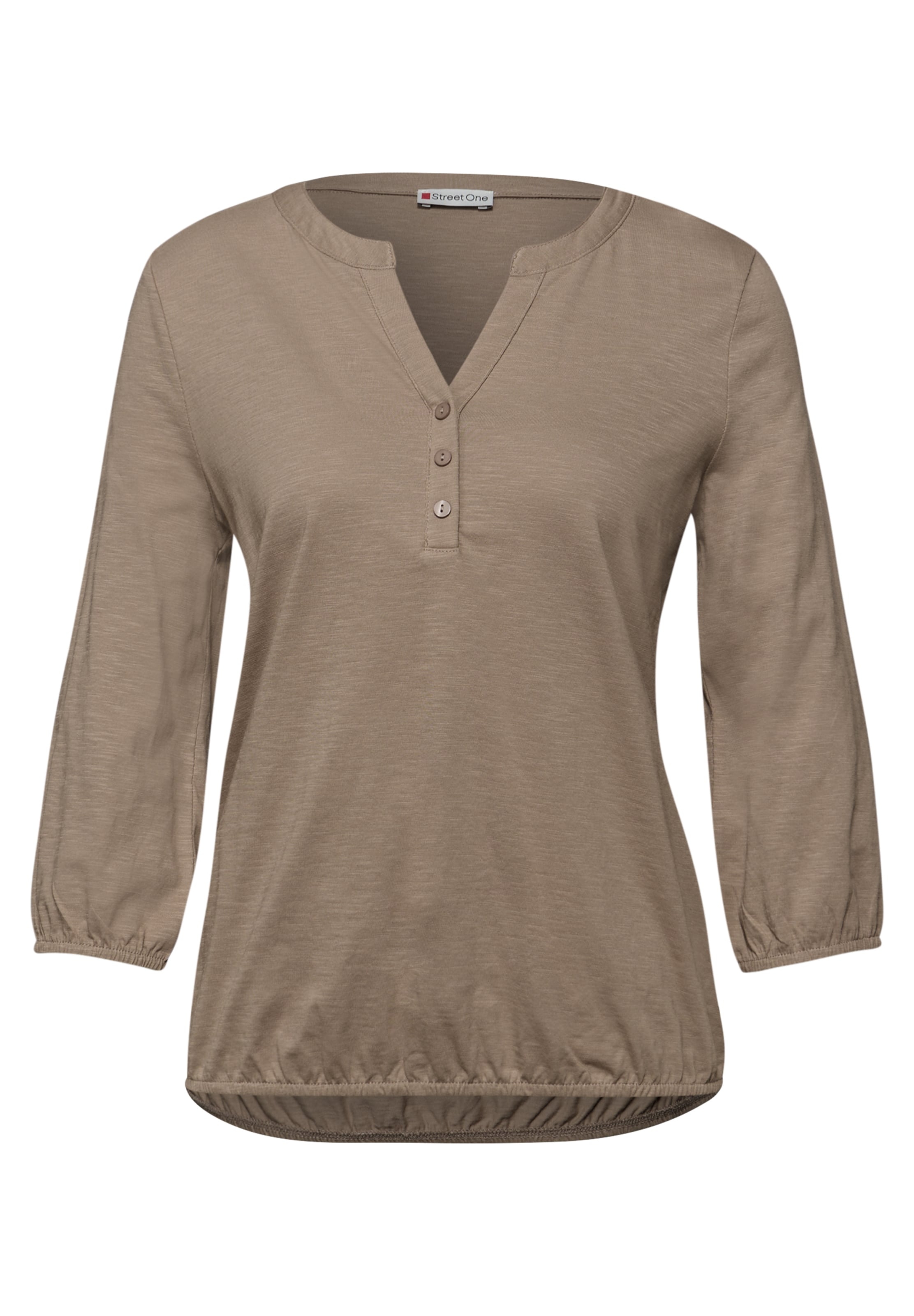 STREET ONE Shirt in Brown: front