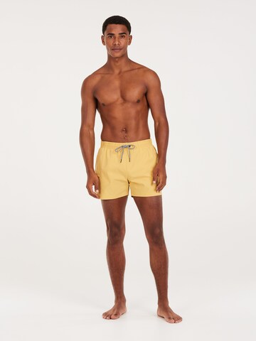 PROTEST Board Shorts 'PRTYESSINE' in Yellow