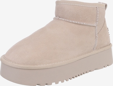 Ital-Design Boots in Beige: Vorderseite