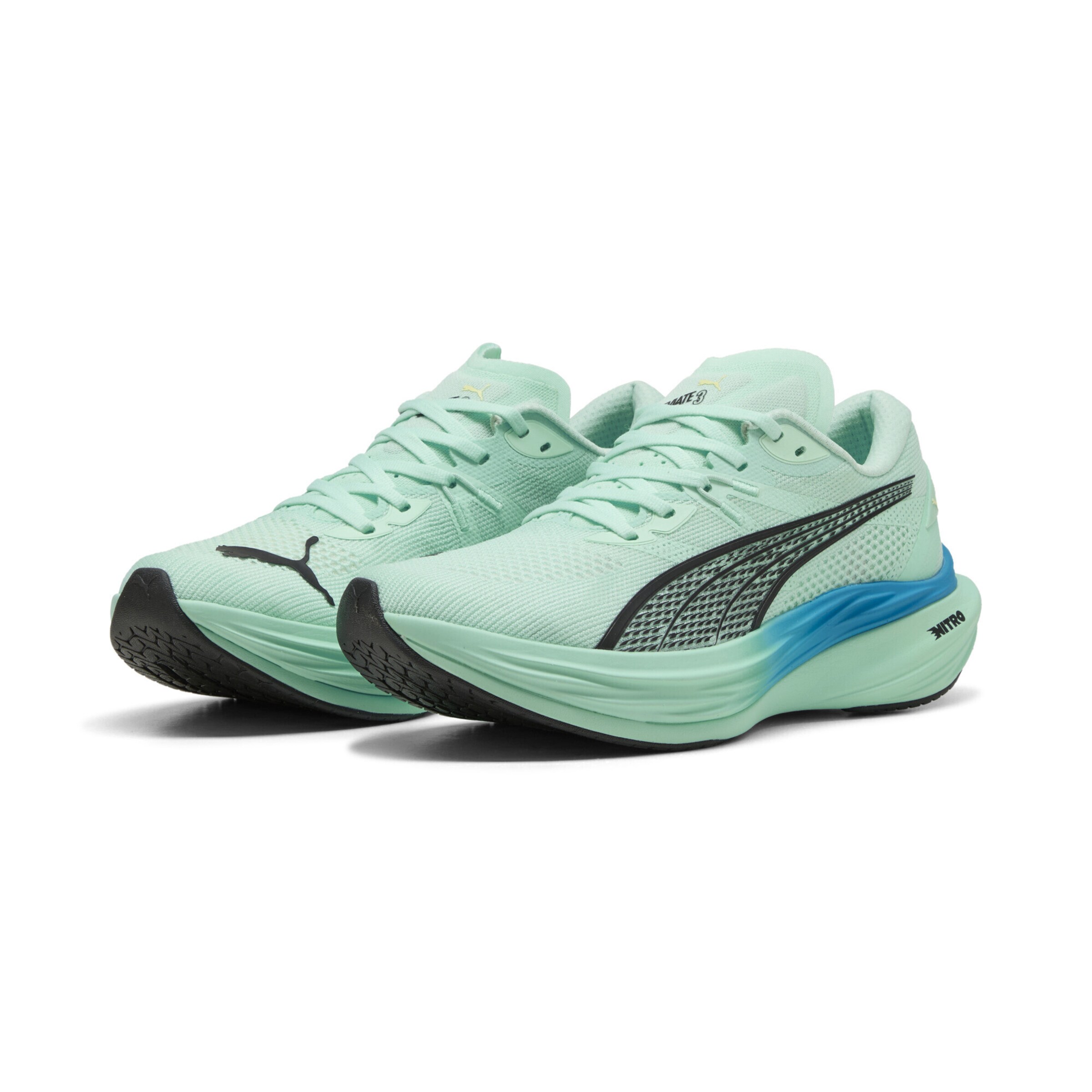 Chaussure de course 'Deviate Nitro™ 3' PUMA en vert