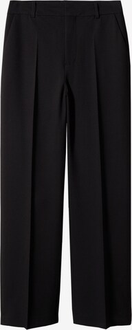 MANGO Normalny krój Spodnie w kant 'GRETA' w kolorze czarny: przód