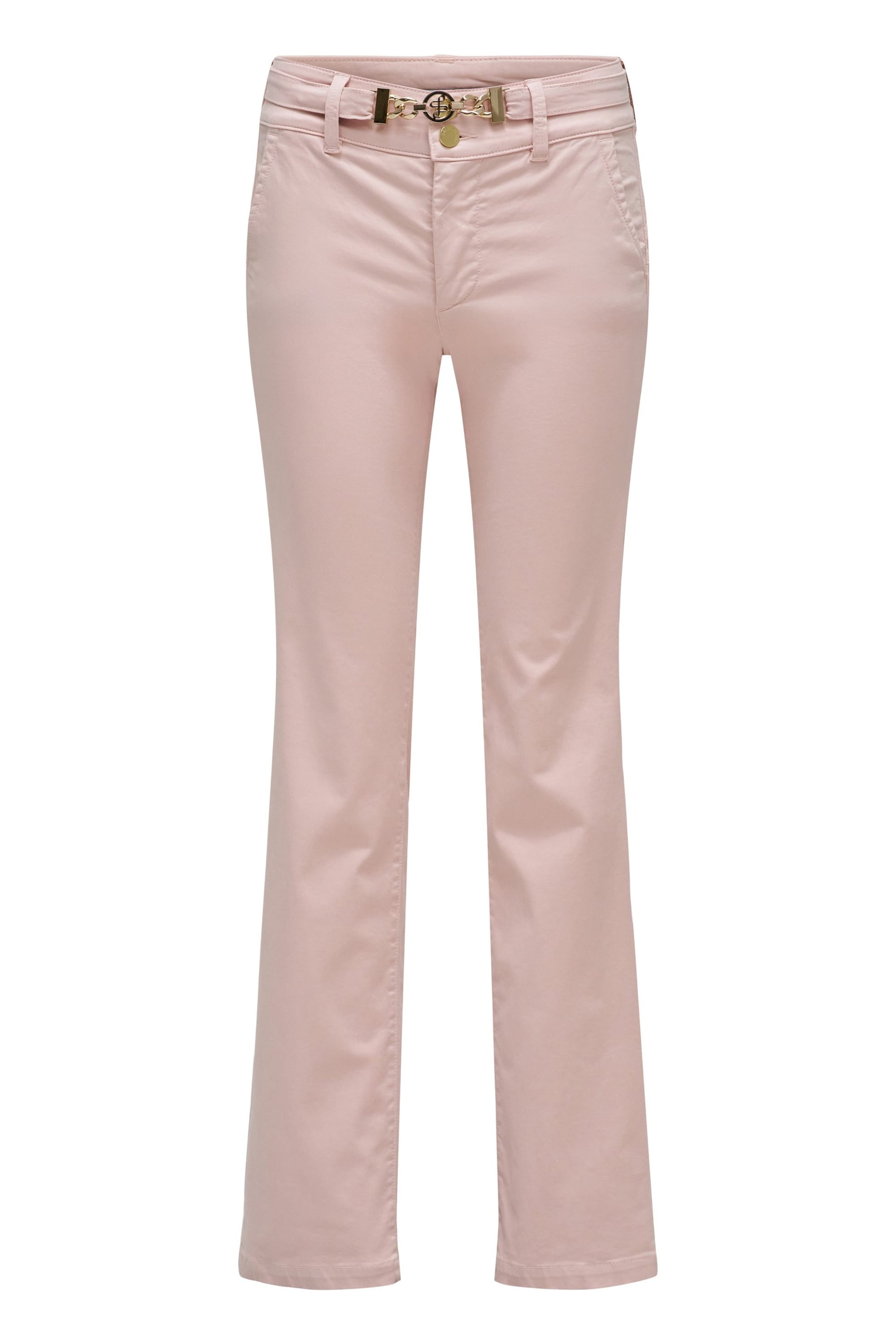 Salsa Jeans Flared Chino trousers 'Secret ' in Pink: front