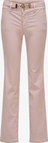 évasé Pantalon chino 'Secret ' Salsa Jeans en rose : devant