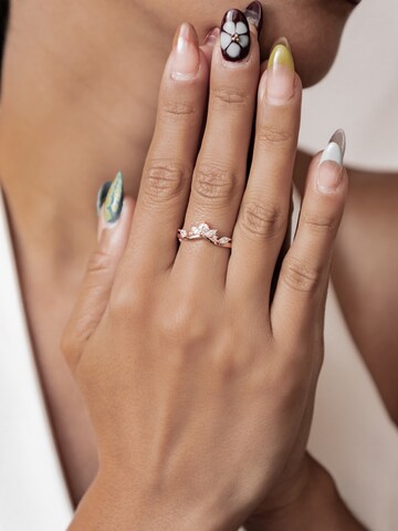 Hey Happiness Ring 'Fireworks'‌ in Gold: Vorderseite