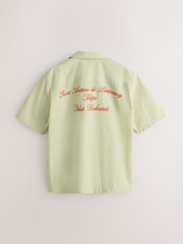 Next Regularny krój Koszula w kolorze zielony