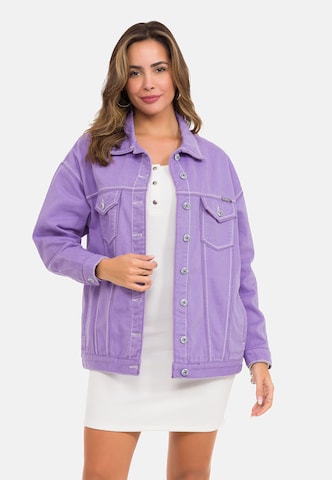 CIPO & BAXX Between-Season Jacket in Purple: front