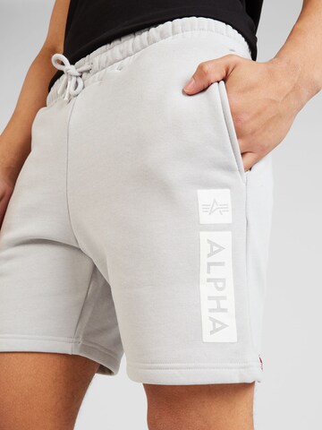 ALPHA INDUSTRIES Regular Shorts in Grau