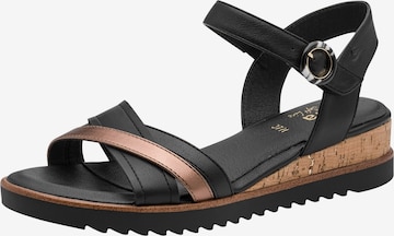 JANA - Sandalias en negro: frente