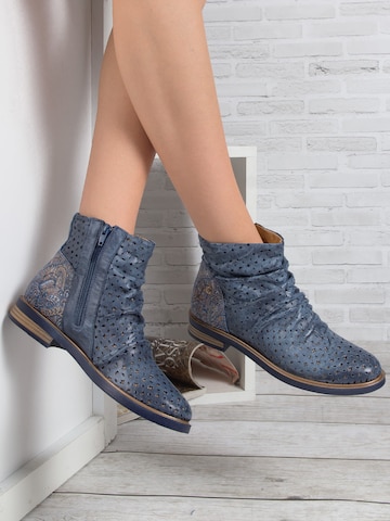 Maciejka Stiefelette‌‌‌‌‌‌‌‌‌‌ in Blau: Vorderseite