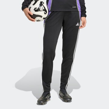 ADIDAS PERFORMANCE Slimfit Sporthose 'Tiro 24' in Schwarz: Vorderseite