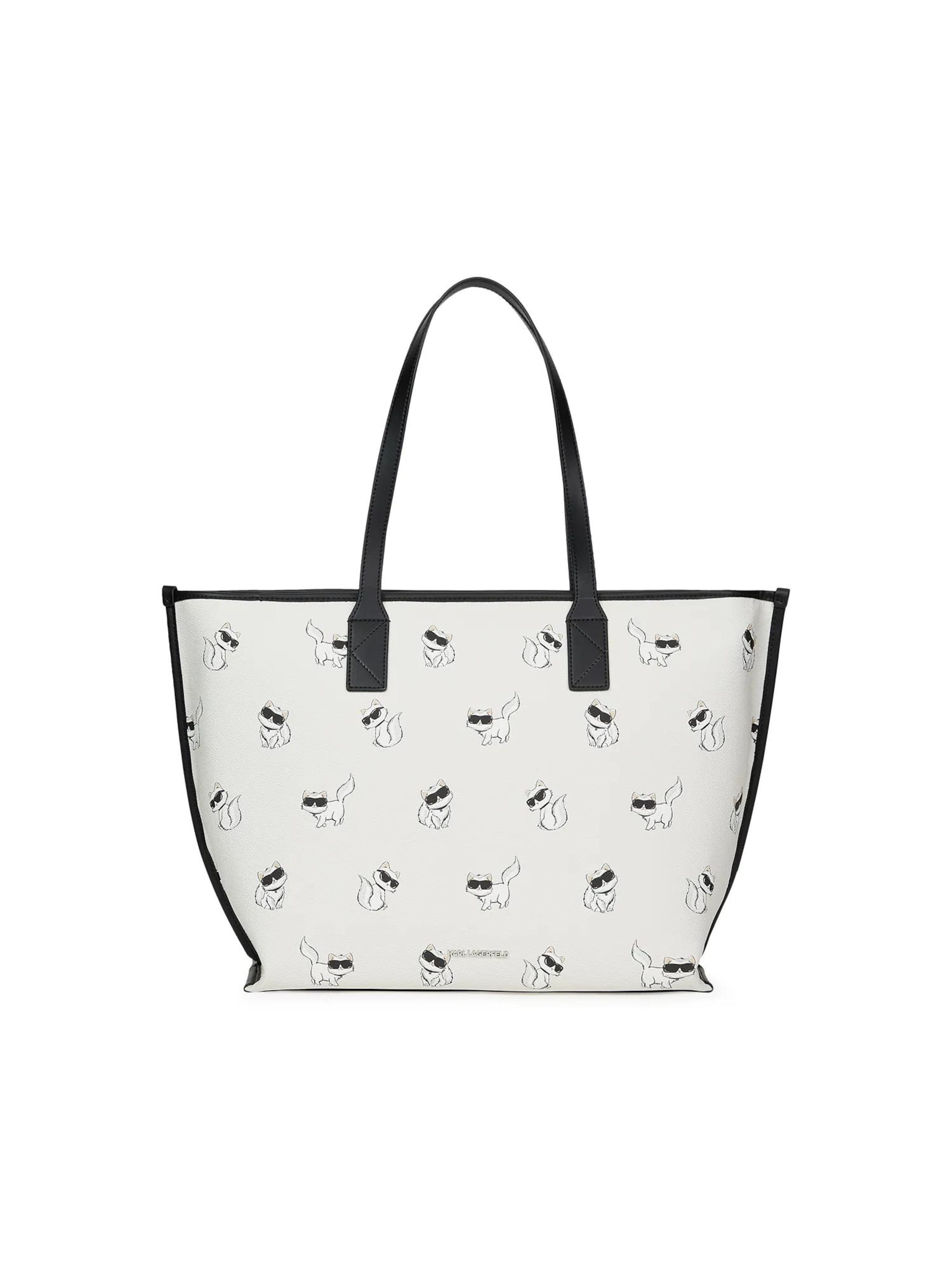 Karl Lagerfeld Shopper 'Ikon Choupette' in White: front
