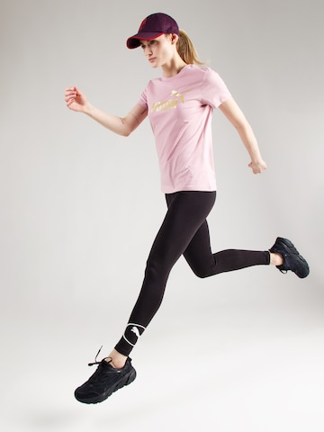 T-shirt fonctionnel 'Ess No. 1' PUMA en rose