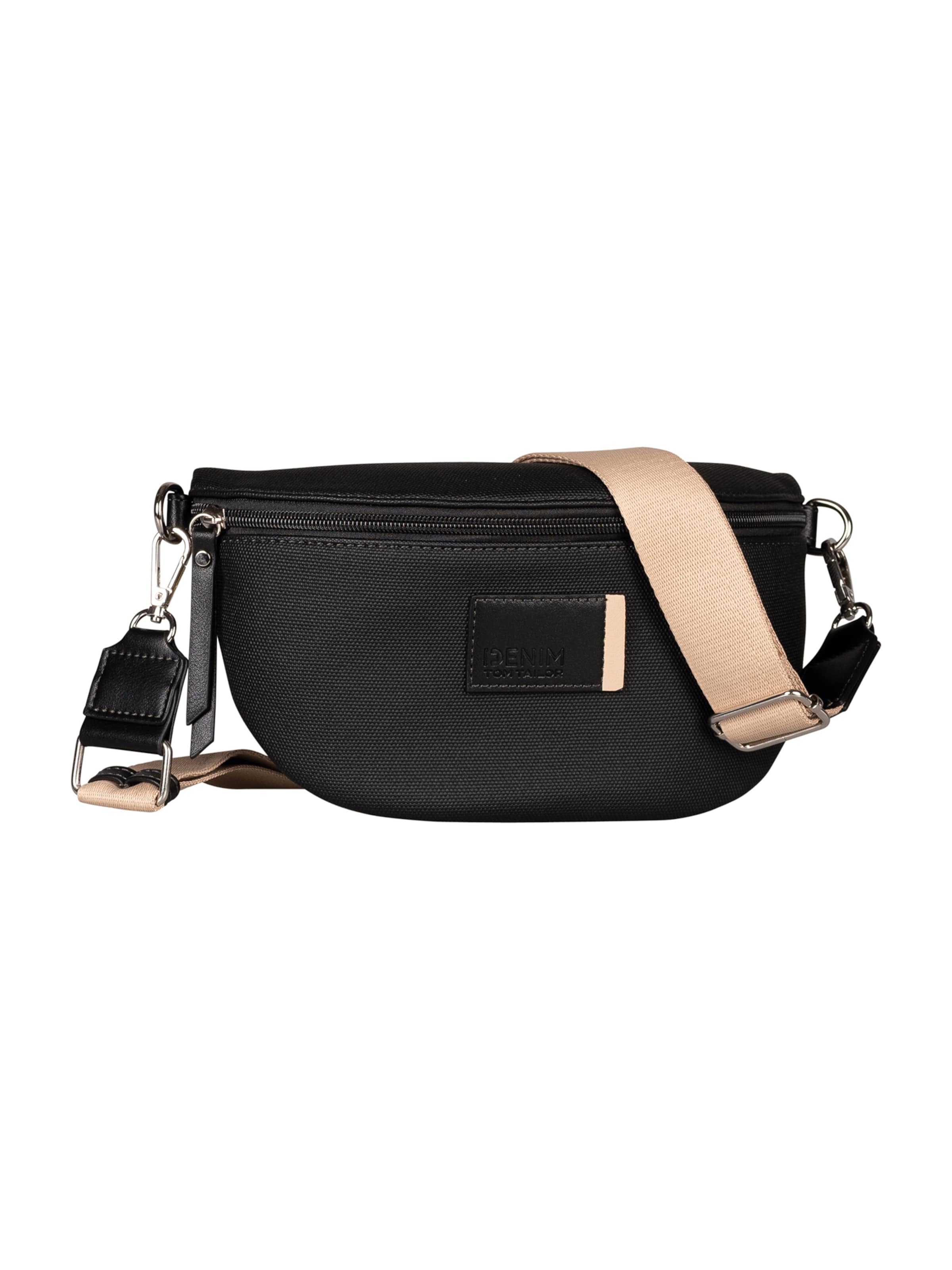 TOM TAILOR DENIM Fanny Pack &#x27;Rosie&#x27; in Black: front